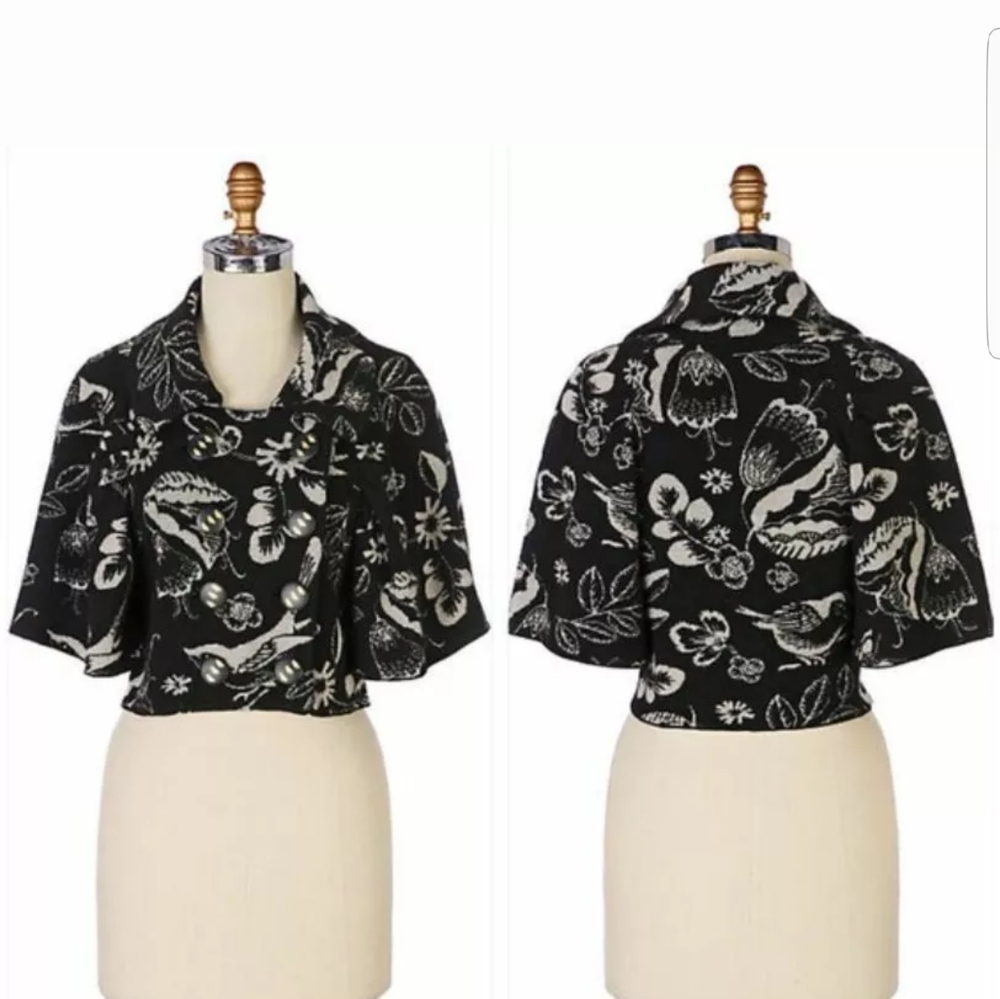 Anthropologie Leifsdottier Wool Cape Sweater